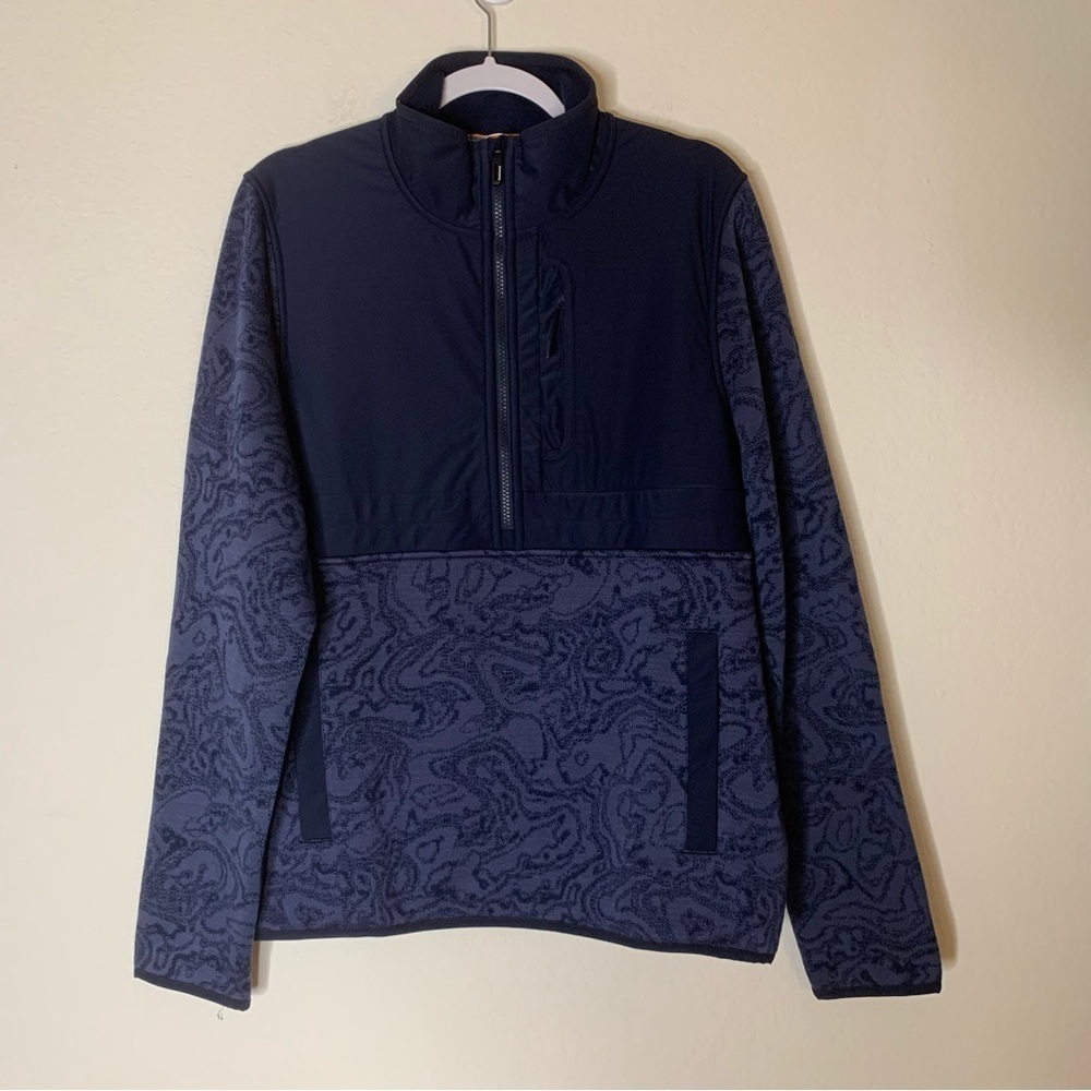 Smartwool Mens Alpine fleece wind 1/2 zip sweater Jacket M NEW
